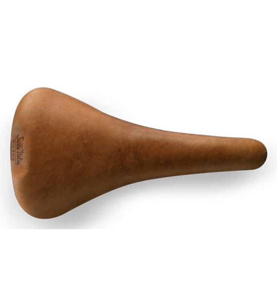 Siodło SELLA ITALIA HERITAGE FLITE RACER LIGHT BROWN L (id match L1), Pręty TI316, Skórzane, Jasny Brąz, 230g (NEW)