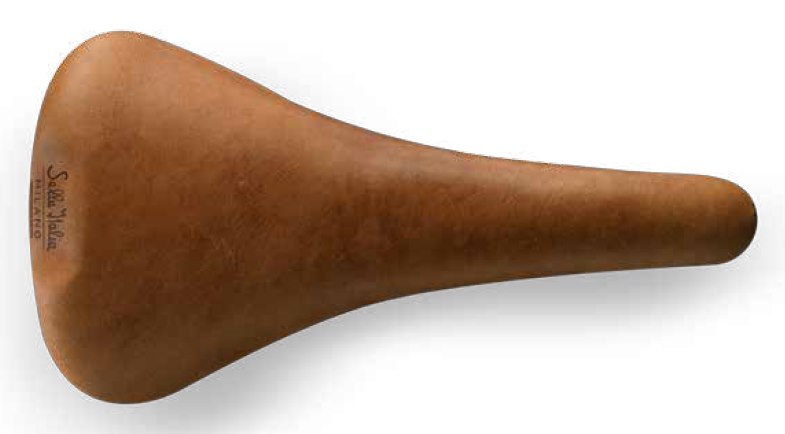 Siodło SELLA ITALIA HERITAGE FLITE RACER LIGHT BROWN L (id match L1), Pręty TI316, Skórzane, Jasny Brąz, 230g (NEW)