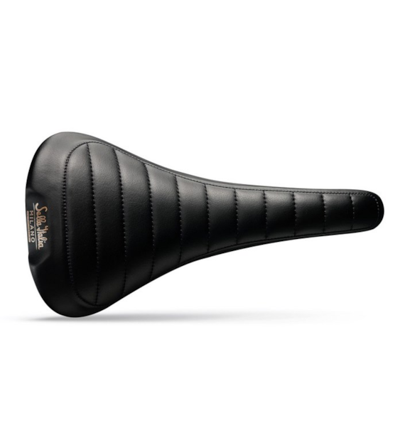 Siodło SELLA ITALIA HERITAGE FLITE BONNIE BLACK L (id match L1), Pręty TI316, Skóra, Waga 230g, Czarne (NEW)