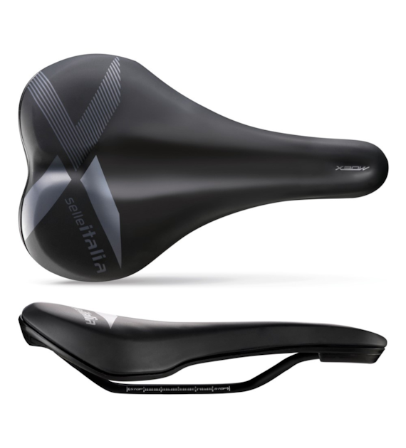 Siodło SELLE ITALIA X-BOW S (id match S1), Pręty FeC Alloy Rail, Waga 346g (NEW).