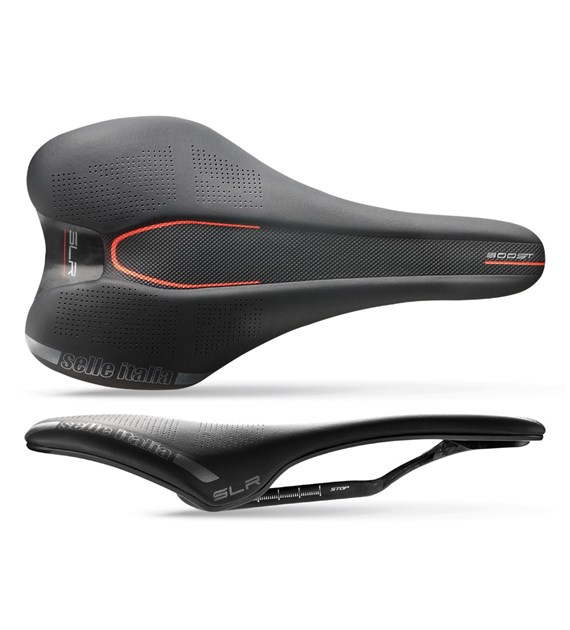 Siodło SELLE ITALIA SLR BOOST KIT CARBONIO L (id match L1), Carbon Rail+10mm, Fibra-Tek, 143g (DWZ)