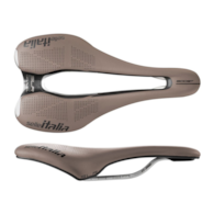 Siodło SELLE ITALIA SLR BOOST GRAVEL TI316 SUPERFLOW S (id match S3), Pręty TI316, Waga 204g, Brązowe (NEW).