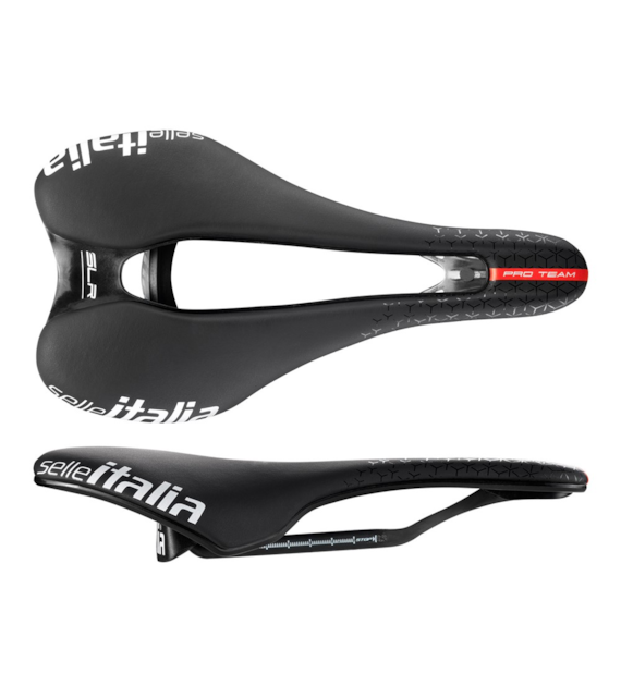 Siodło SELLE ITALIA SLR BOOST PRO TEAM 6.1 KIT CARBONIO SUPERFLOW S (id match S3), Pręty Carbon, Waga 133g (DWZ) -> SLR RACING REPLICA S3 (NEW 2026)