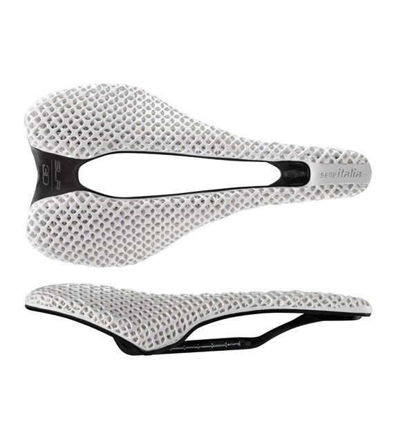 Siodło SELLE ITALIA SLR BOOST 3D WHITE KIT CARBONIO SUPERFLOW S (id match S3), White Limited Edition, 166g (NEW)