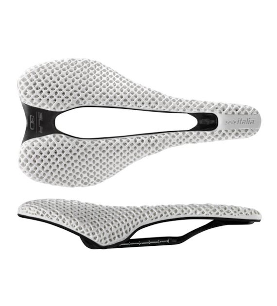 Siodło SELLE ITALIA SLR BOOST 3D WHITE KIT CARBONIO SUPERFLOW S (id match S3), Pręty Carbon, Waga 166g, White Limited Edition (NEW)