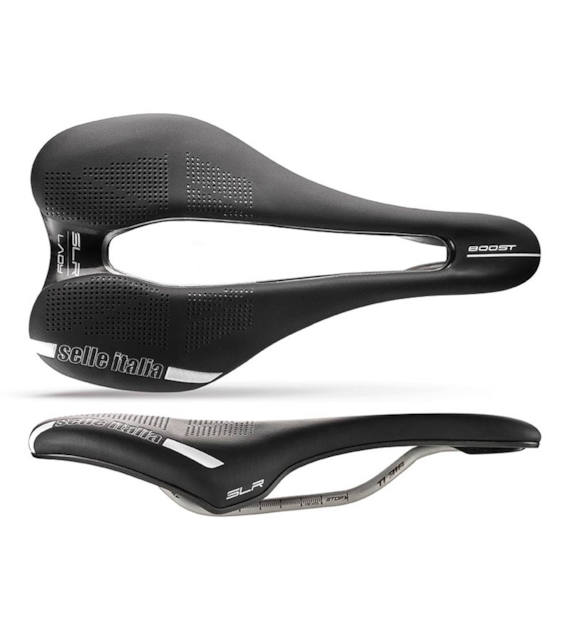 Siodło SELLE ITALIA SLR BOOST LADY TI316 SUPERFLOW L (id match L3), Pręty TI316, Waga 207g (NEW)