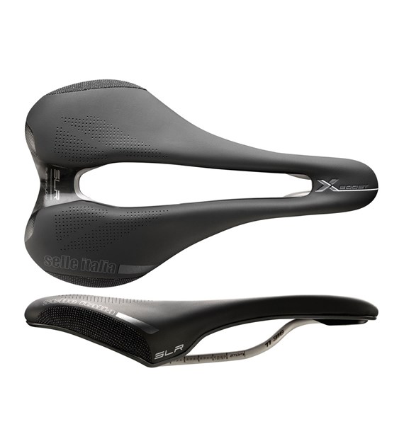 Siodło SELLE ITALIA SLR BOOST X-CROSS TI316 SUPERFLOW L (id match L3), Czarne, 200g (NEW)