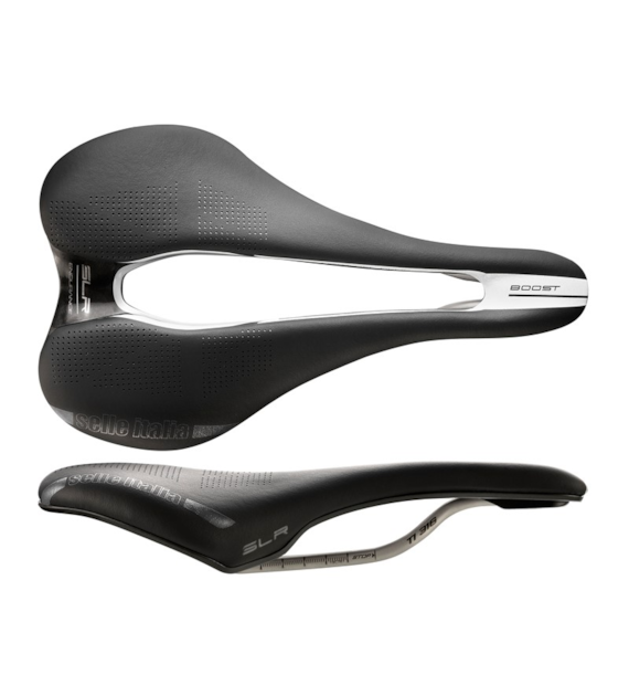 Siodło SELLE ITALIA SLR BOOST ENDURANCE TI316 SUPERFLOW L (id match L3), Pręty TI316, Waga 207g (NEW).