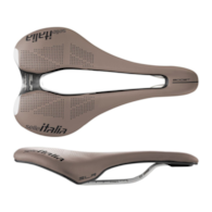 Siodło SELLE ITALIA SLR BOOST GRAVEL TI316 SUPERFLOW L (id match L3), Pręty TI316, Waga 209g, Brązowe (NEW).
