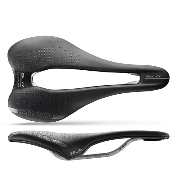 Siodło SELLE ITALIA SLR BOOST TI316 SUPERFLOW L (id match L3), TI 316 Rail, Fibra-Tek, 164g (NEW)