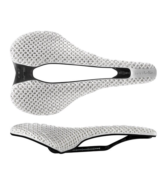 Siodło SELLE ITALIA SLR BOOST 3D WHITE KIT CARBONIO SUPERFLOW L (id match L3) , White Limited Edition, 171g (NEW)