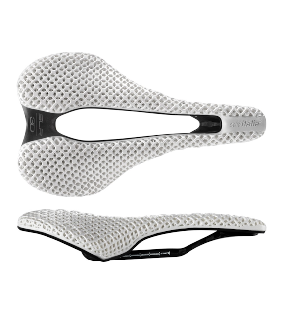 Siodło SELLE ITALIA SLR BOOST 3D WHITE KIT CARBONIO SUPERFLOW L (id match L3), Pręty Carbon, Waga 171g, White Limited Edition (NEW)