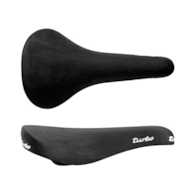 Siodło SELLE ITALIA HERITAGE TURBO 1980 L (id match L1), Pręty Steel, Skóra Nubuk, Waga 370g, Czarne (NEW)