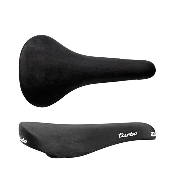 Siodło SELLE ITALIA HERITAGE TURBO 1980 L (id match L1), Pręty Fec Alloy, Skóra Nubuk, Czarne, 370g (NEW)