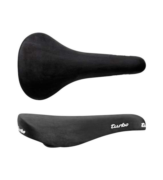 Siodło SELLE ITALIA HERITAGE TURBO 1980 L (id match L1), Pręty Steel, Skóra Nubuk, Waga 370g, Czarne (NEW)