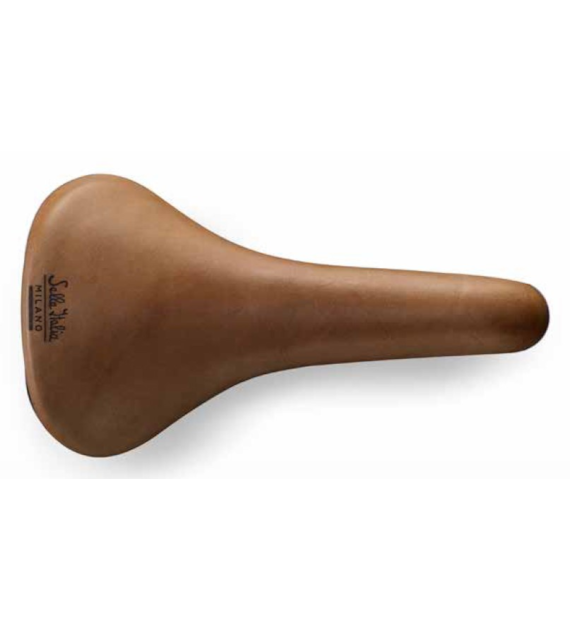 Siodło SELLA ITALIA HERITAGE TURBO RACER LIGHT BROWN L (id match L1), Pręty Steel, Skóra, Waga 370g, Jasny brąz (NEW)