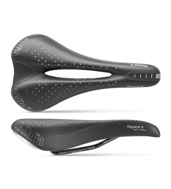Siodło SELLE ITALIA SPORTOURING SPORT GEL FLOW, 270x140mm, Fec Alloy Rail, Light Gel, 330g (NEW)