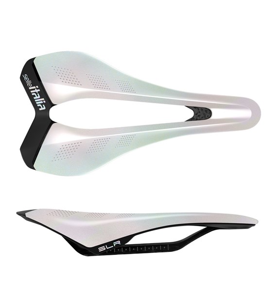 Siodło SELLE ITALIA SLR CARBON SE OPAL WHITE S (id match S3), Edycja Limitowana, 122g (NEW)