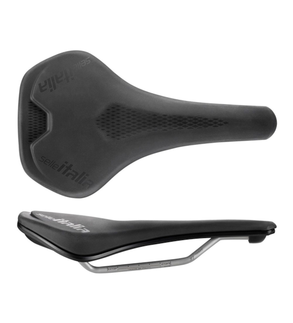 Siodło SELLE ITALIA MODEL Y TI 316 L (id match L1), Pręty TI316, Waga 277g (NEW).