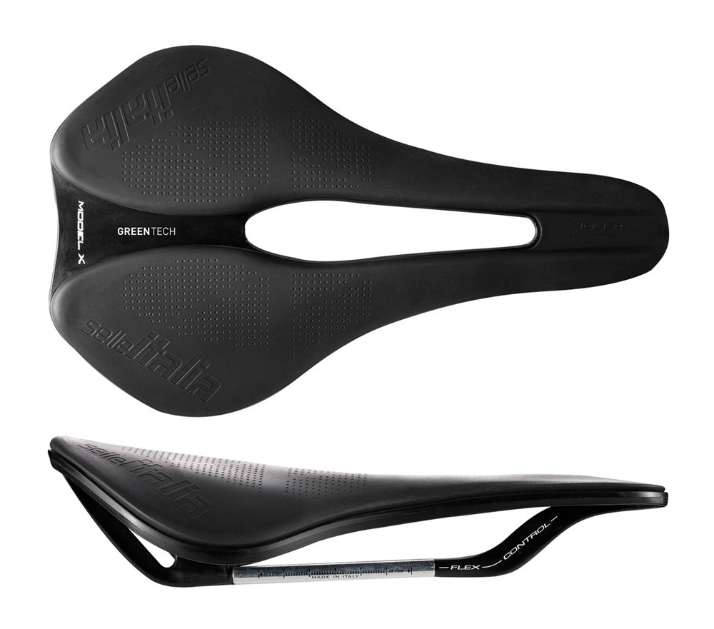 Siodło SELLE ITALIA MODEL X SUPERFLOW L (id match L3), FeC Alloy Rail, 315g, Czarne (DWZ)