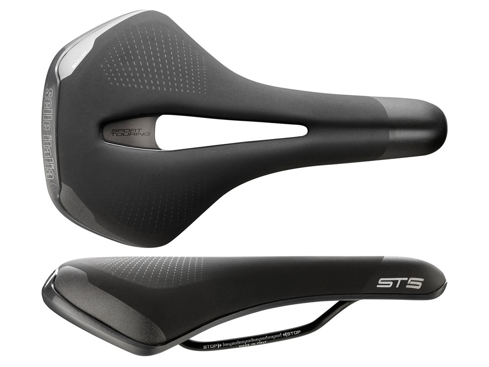 Siodło SELLE ITALIA SPORTOURING ST 5 FLOW S (id match S2), Fec Alloy Rail, Light Gel, 396g (NEW)