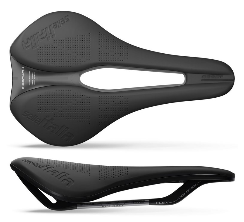 Siodło SELLE ITALIA NOVUS BOOST EVO SUPERFLOW L (id match L3), FeC Alloy Rail, 246g (NEW)