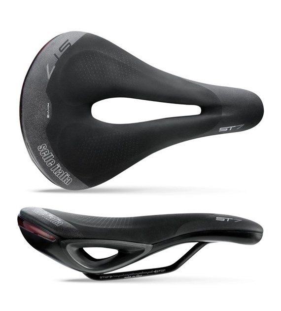 Siodło SELLE ITALIA SPORTOURING ST 7 SUPERFLOW L (id match L3), Fec Alloy Rail, Soft-Tek, Light Gel, 475g (NEW)