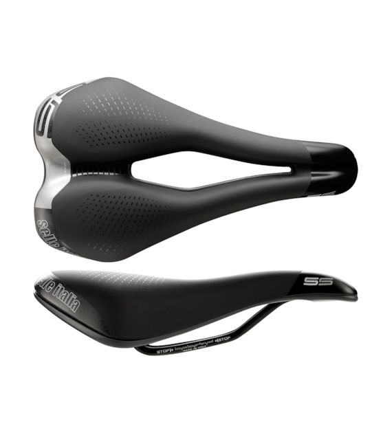 Siodło SELLE ITALIA SPORTOURING S 5 SUPERFLOW S3, 255x145mm, Pręty Fec Alloy, Hi-Viz, Żel, 360g (NEW).