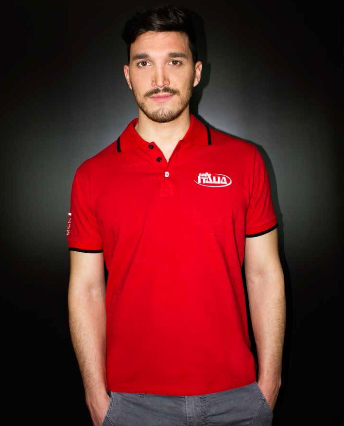 Polo T-Shirt SELLE ITALIA Red roz. S (DWZ)