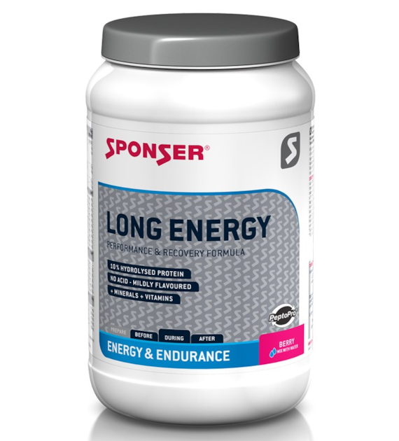 Napój SPONSER LONG ENERGY 10% PROTEIN truskawkowy 1000g (NEW)