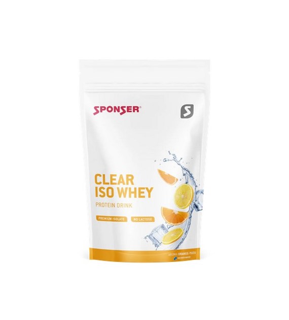 Odżywka SPONSER CLEAR ISOLATE WHEY Pomarańcza-Yuzu Worek 450g (NEW 2025)