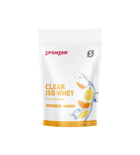 Odżywka SPONSER CLEAR ISOLATE WHEY Pomarańcza-Yuzu Worek 450g (NEW)