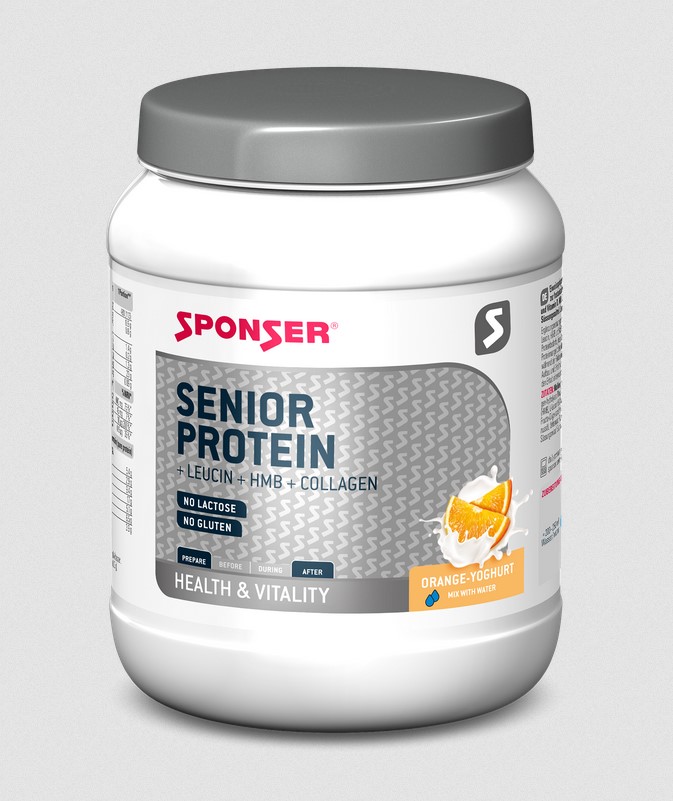 Odżywka SPONSER SENIOR PROTEIN Pomarańcza-Jogurt Puszka 455g (NEW 2025)