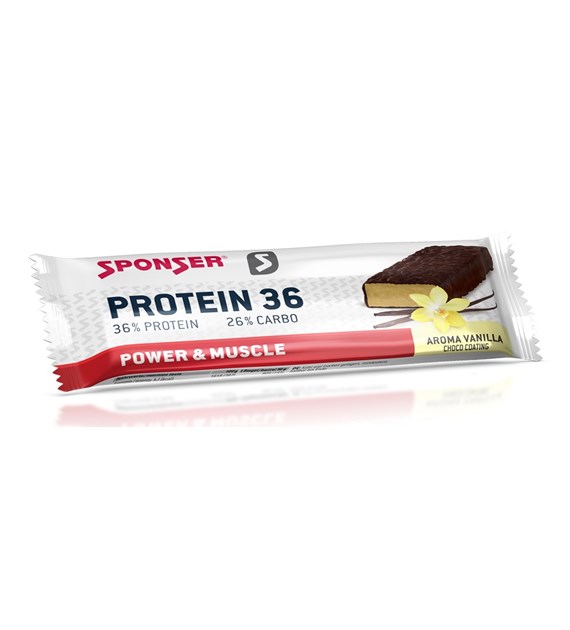 Baton proteinowy SPONSER PROTEIN 36 BAR waniliowy (pudełko 25szt x 50g) (NEW).