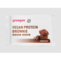 Baton proteinowy SPONSER VEGAN PROTEIN BAR Brownie (pudełko 12szt x 50g) (NEW)