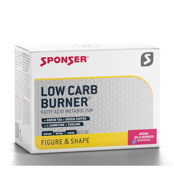 Napój SPONSER LOW CARB BURNER owoce leśne (pudełko 20 saszetek x 6g) (NEW)