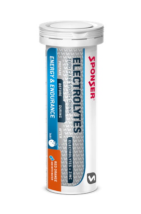 Elektrolity SPONSER ELECTROLYTES TABS Red Orange tabletki (pudełko 12szt x 10 tabletek) (NEW)