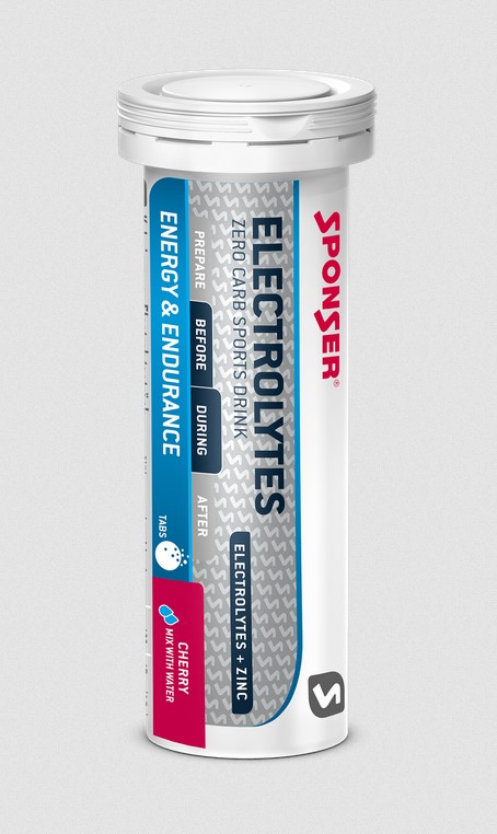 Elektrolity SPONSER ELECTROLYTES TABS Cherry Tabletki (pudełko 12szt x 10 tabletek) (NEW)