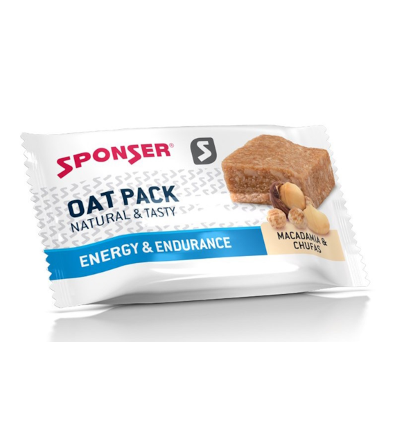 Ciastko energetyczne SPONSER OAT PACK macadamia-migdały chufas pudełko (30szt x 60g) (NEW)