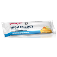 Baton energetyczny SPONSER HIGH ENERGY BAR morelowo-waniliowy (pudełko 30szt x 45g) (NEW)