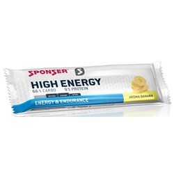 Baton energetyczny SPONSER HIGH ENERGY BAR bananowy (pudełko 30szt x 45g) (NEW)