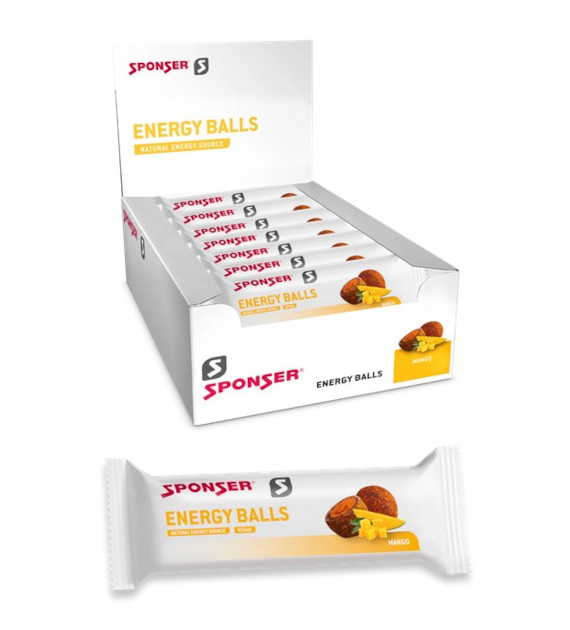 Przekąska SPONSER ENERGY BALLS Mango (pudełko 18szt x 45g) (NEW)
