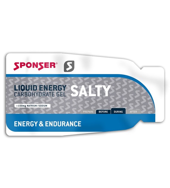 Żel energetyczny SPONSER LIQUID ENERGY SALTY słony pudełko (40x35g) (NEW).