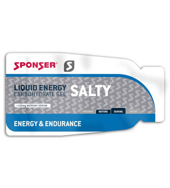 Żel energetyczny SPONSER LIQUID ENERGY SALTY słony pudełko (40x35g) (NEW)