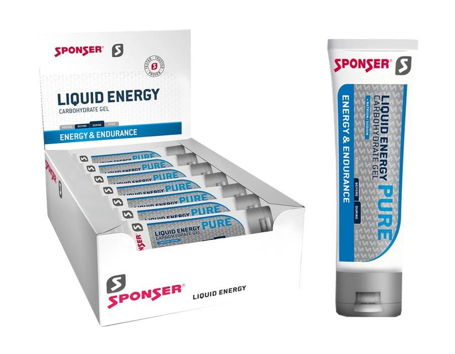 Żel energetyczny SPONSER LIQUID ENERGY PURE neutralny pudełko (18 tubek x 70g) (NEW)