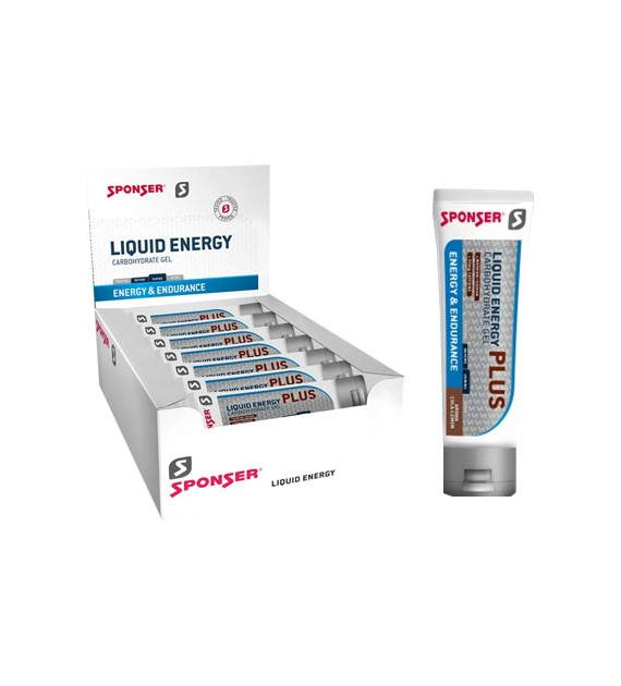 Żel energetyczny SPONSER LIQUID ENERGY PLUS Cola-Cytryna pudełko (18 tubek x 70g) (NEW)