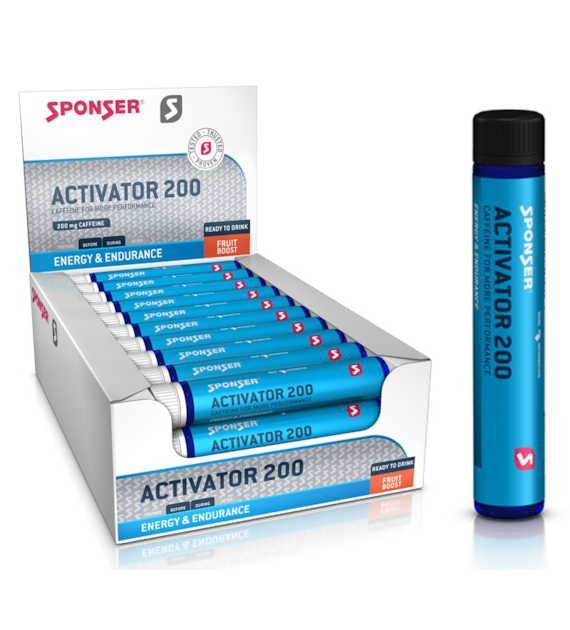 Kofeina z tauryną SPONSER ACTIVATOR 200 Cola-Lemone w ampułkach (pudełko 30 szt x 25ml) (NEW)