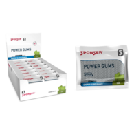 Gumy energetyczne SPONSER POWER GUMS sour łagodny octowo-kwaśny (pudełko 20 saszetek x 75g) (NEW)