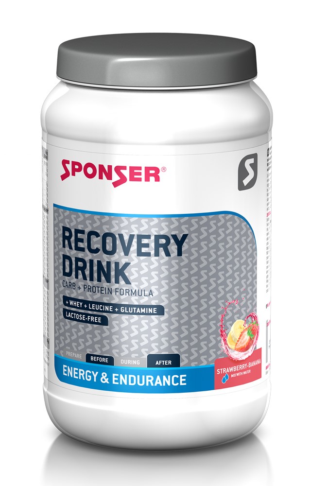 Napój SPONSER RECOVERY DRINK truskawkowo-bananowy puszka 1200g (NEW).