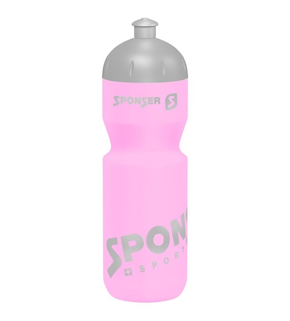 Bidon SPONSER pink transparent / silver 500 ml NET (NEW 2025)